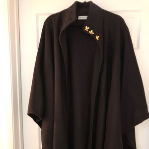 Black Amanda Smith Cape Coat